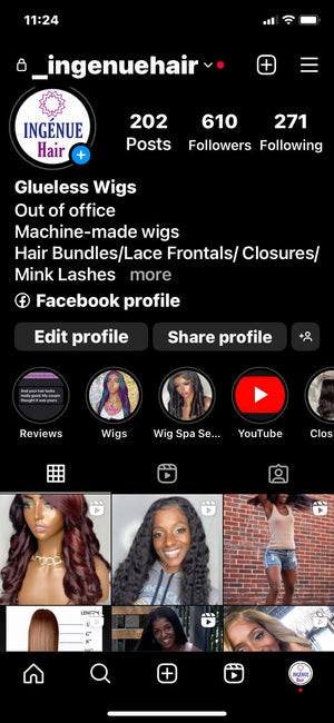 Ingenue hair on Instagram