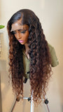 Deep wave glueless wig 